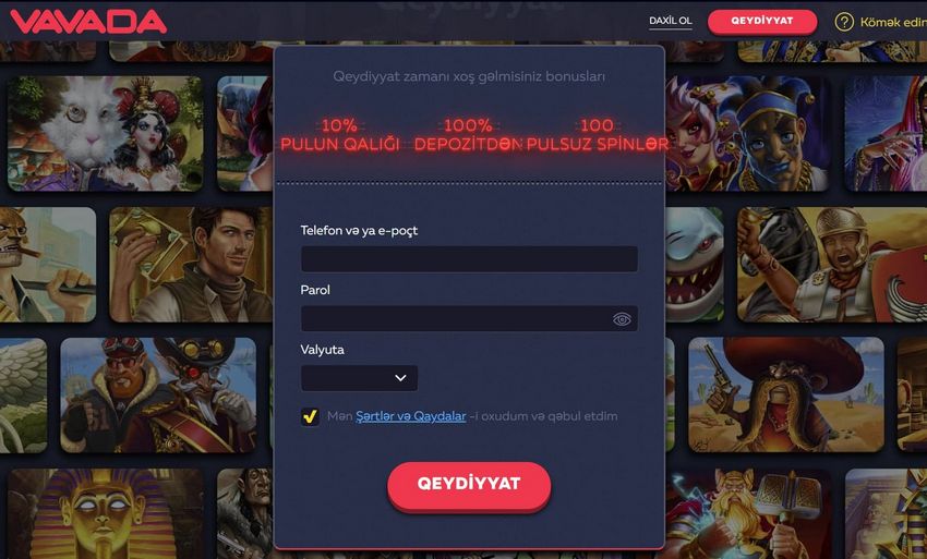 Сайт казино Vavada